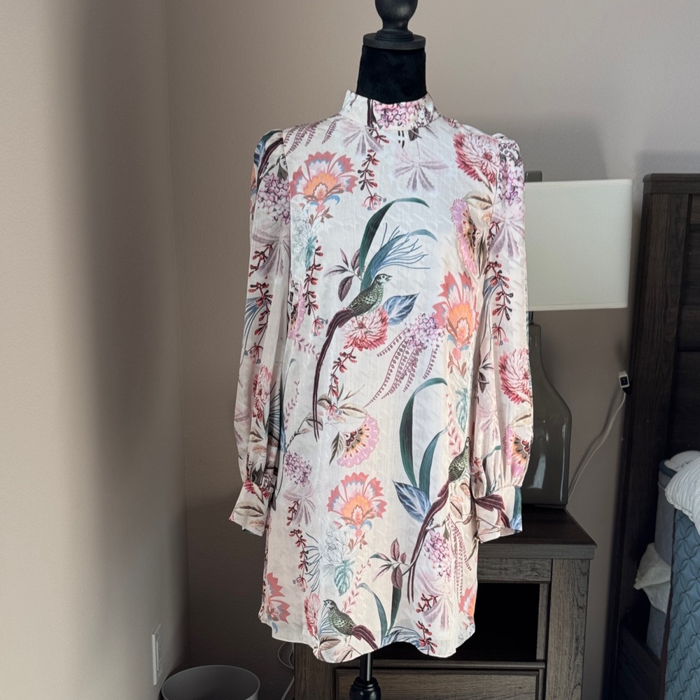 Ted Baker Pink and Cream Floral Dress